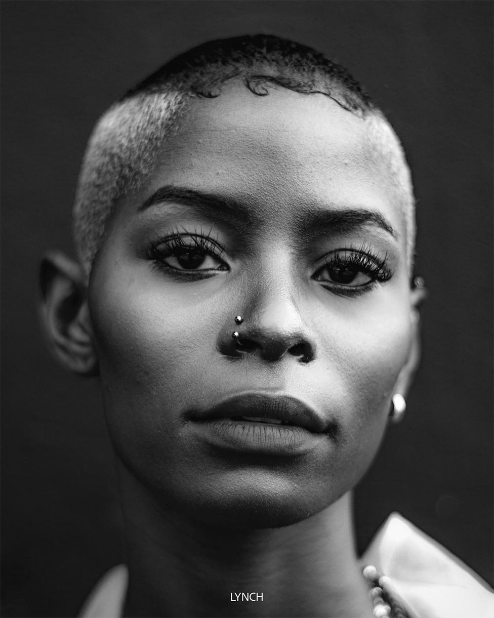 Black and white headshot